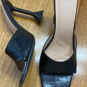 Women's Stylish Block Square Toe Summer Heels, Heeled Sandals size 10